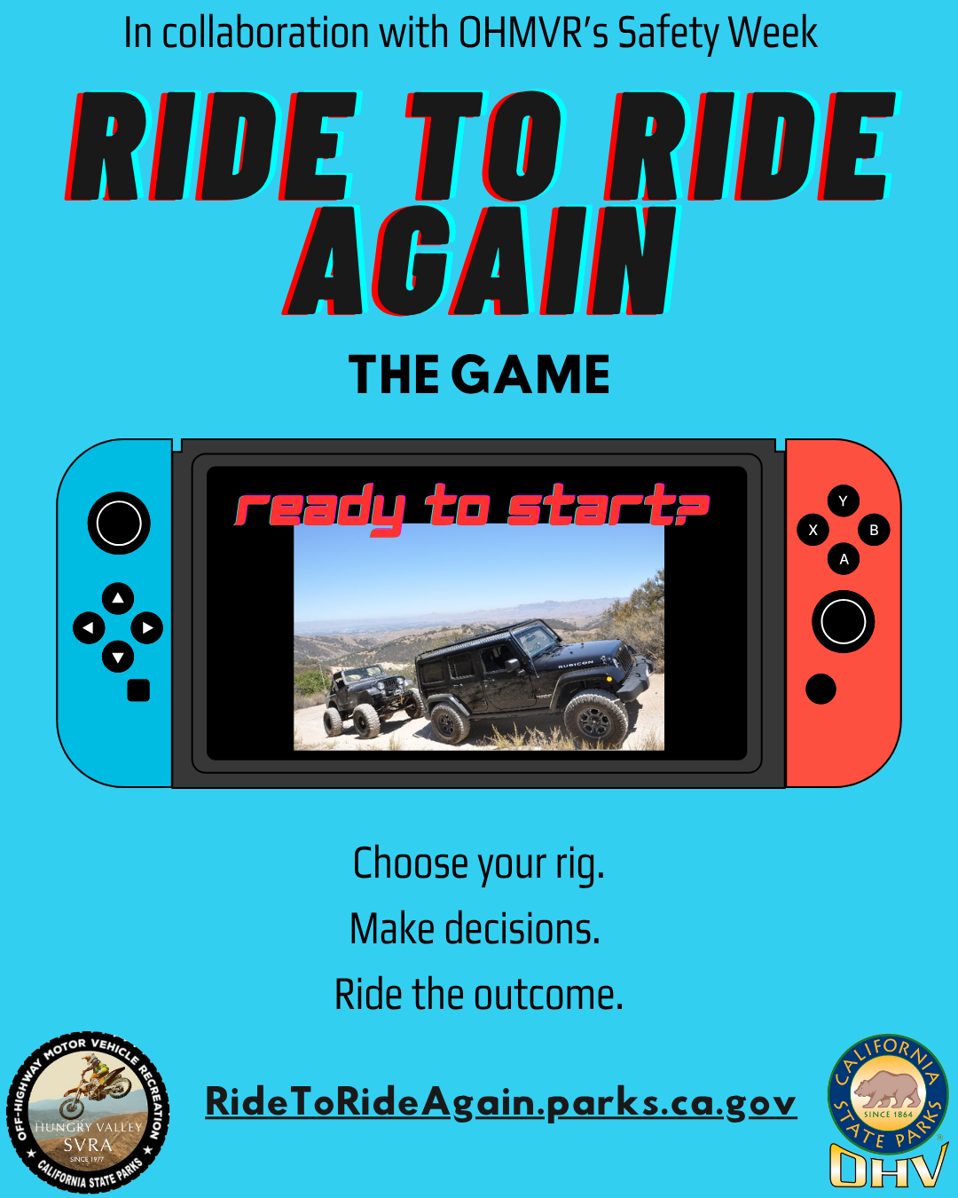 ride to ride again game
